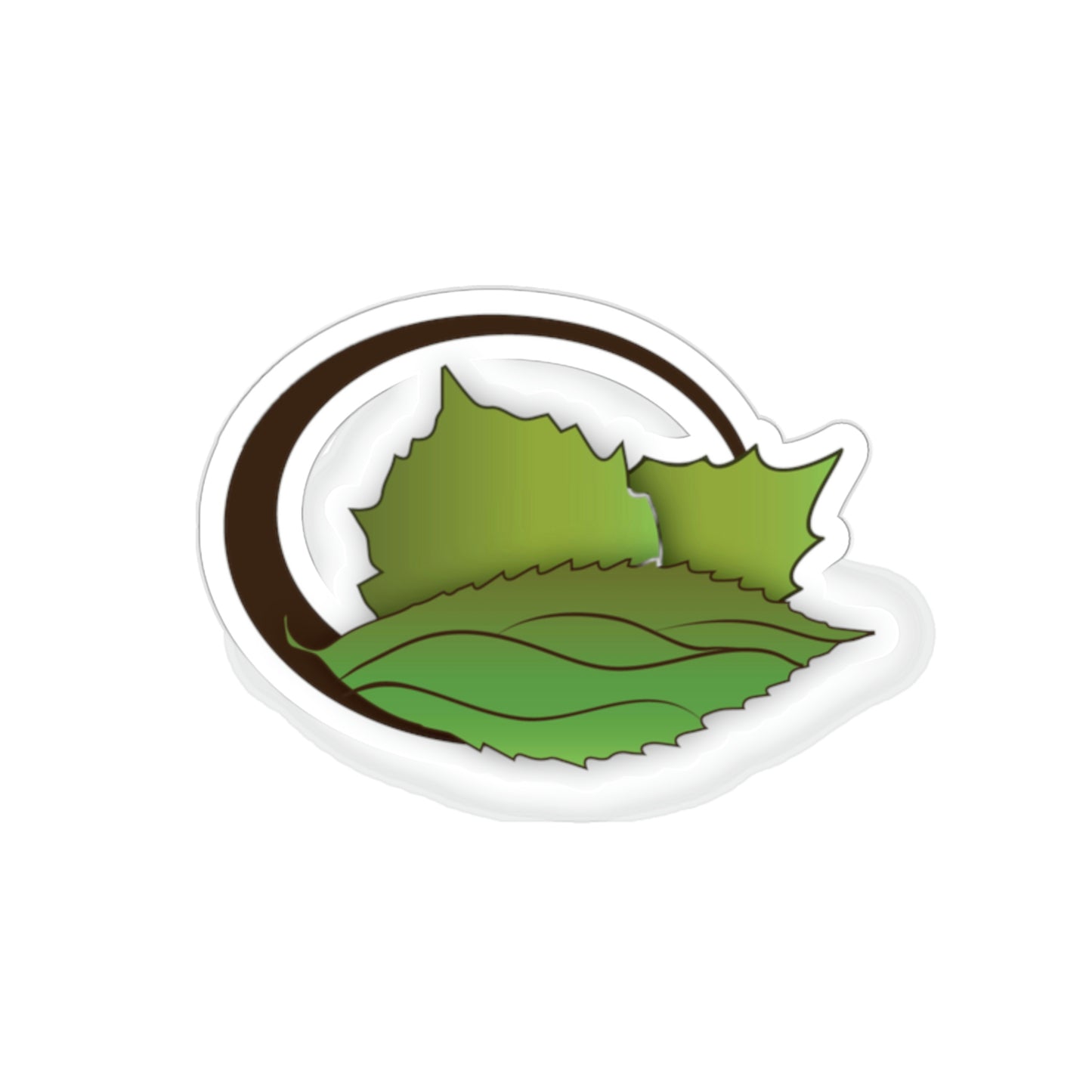 Forest Agriculture Nursery Hazelnut and Chestnut Icon Kiss-Cut Decal